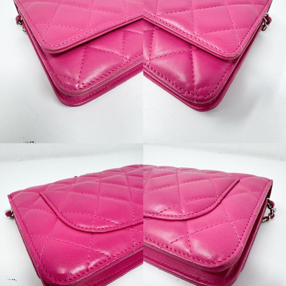 Chanel Lambskin Pink Wallet on Chain - Picture 9 of 9